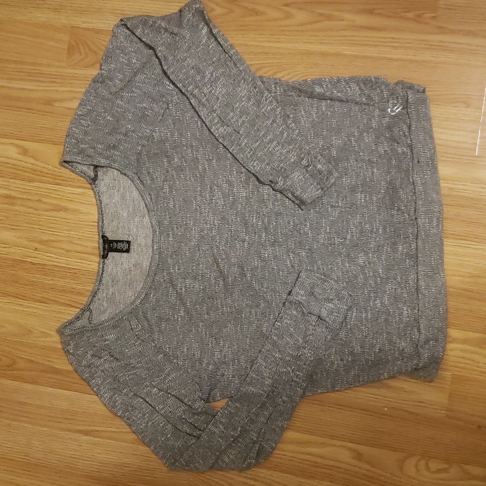 Live Love Dream Lightweight Long sleeve Grey Top